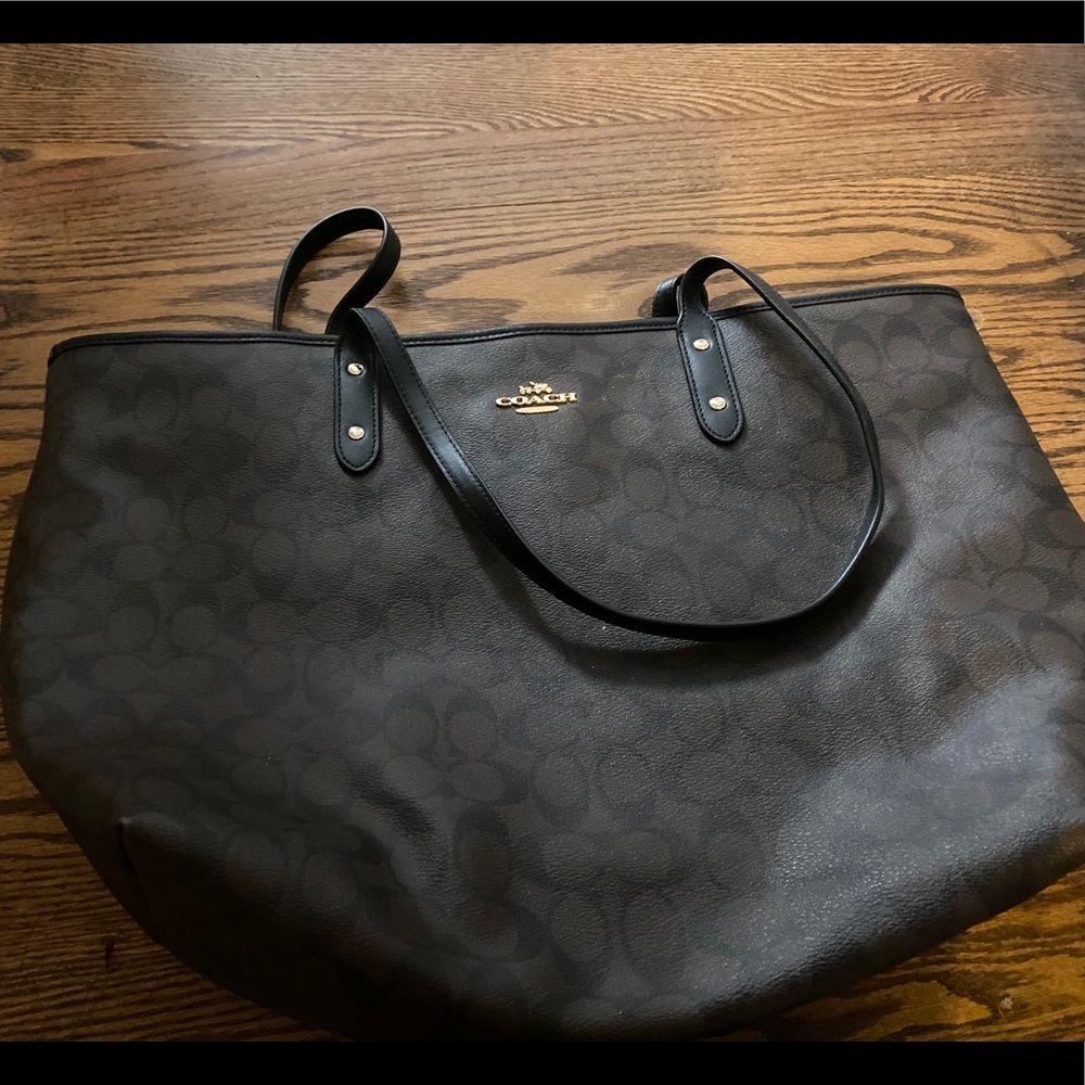 Coach bag - large - brown & black